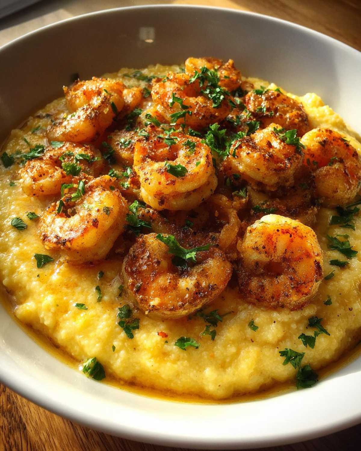 Cajun Shrimp and Cheesy Grits (Southern Comfort Made Simple) - detail 4