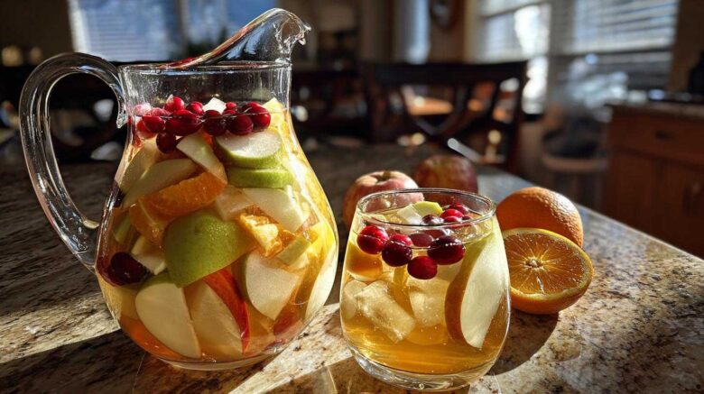 Caramel Apple Sangria (Autumn Party Pitcher Drink)