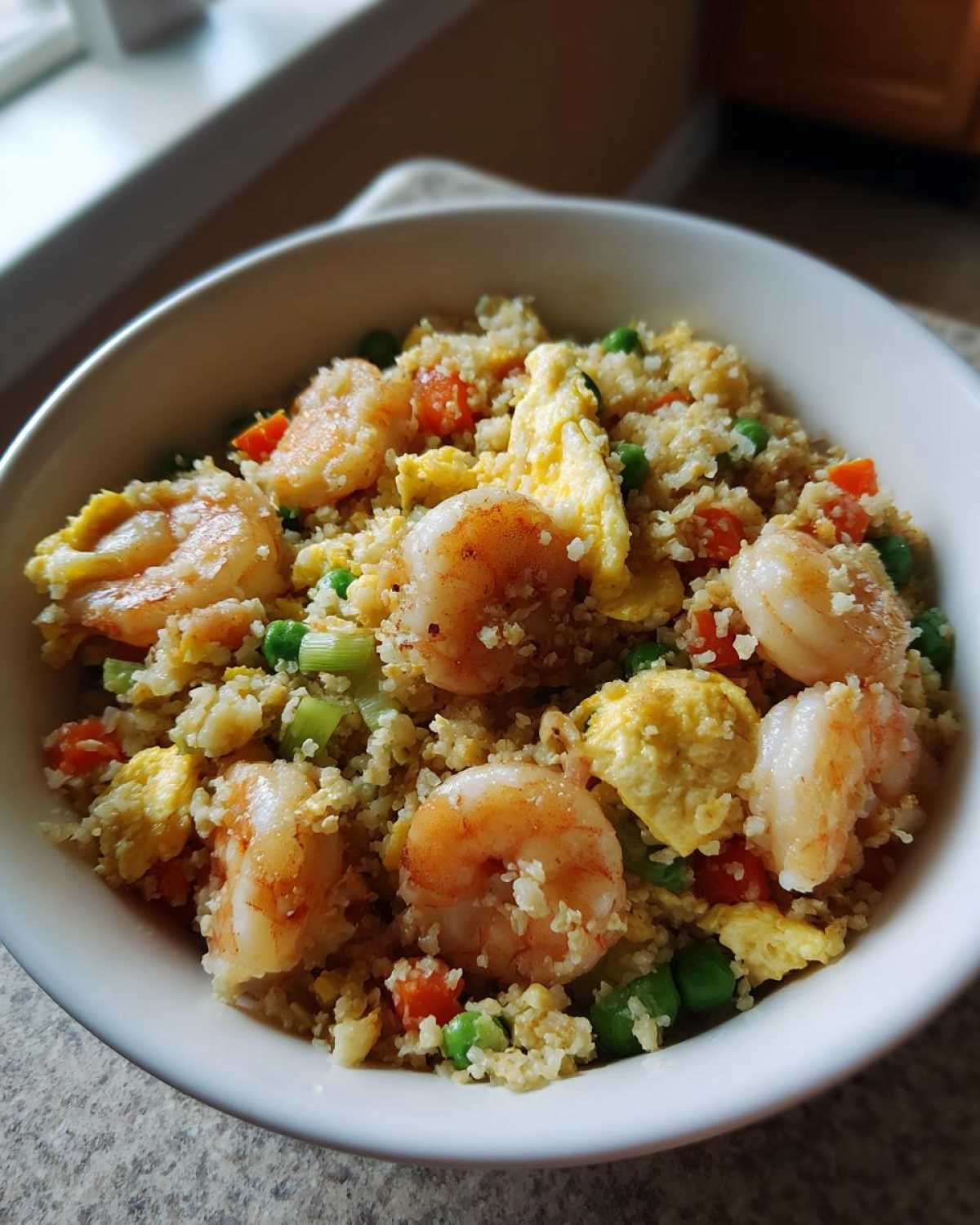 Cauliflower Fried Rice with Shrimp (Low-Carb Takeout Fix) - detail 1