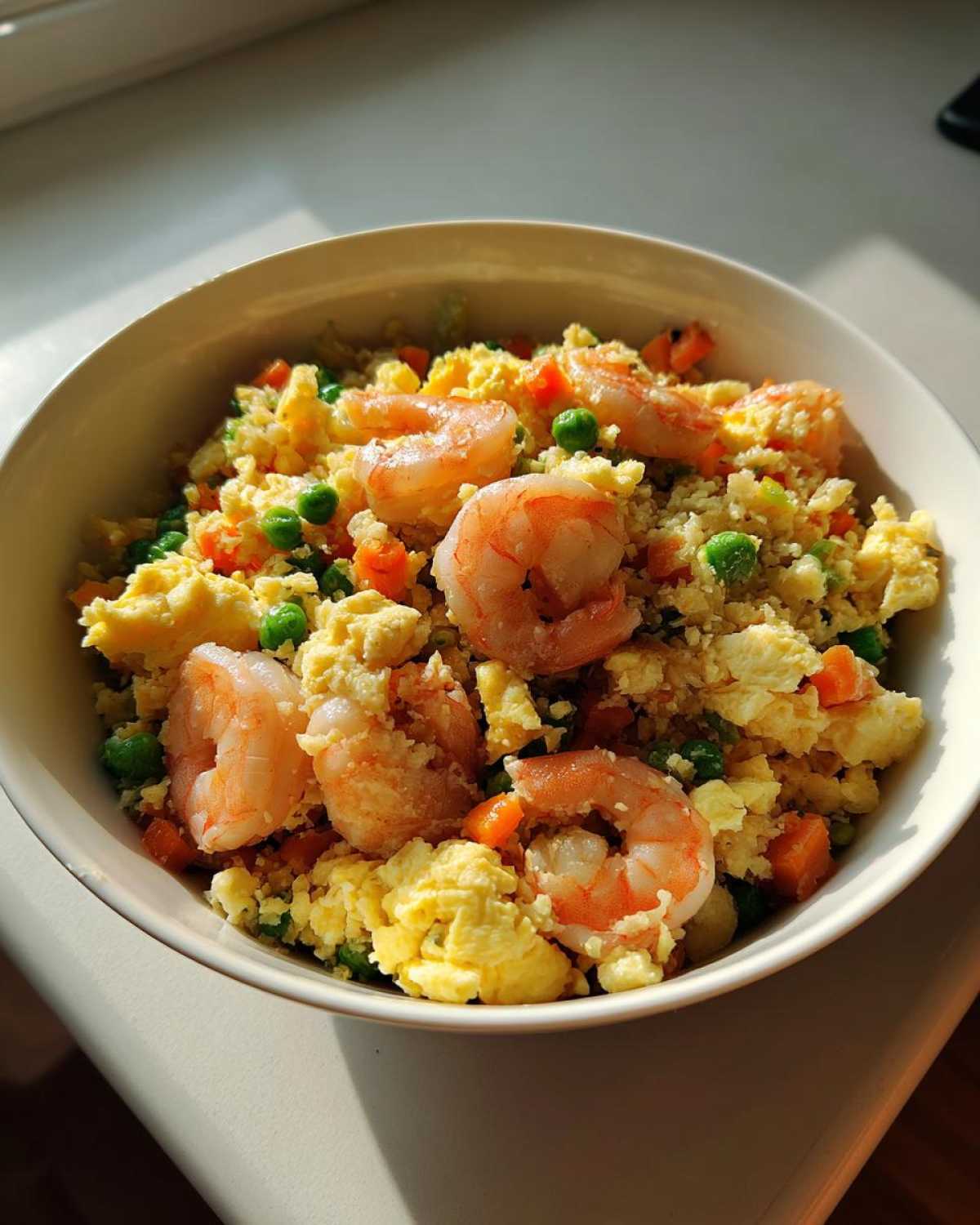 Cauliflower Fried Rice with Shrimp (Low-Carb Takeout Fix) - detail 3