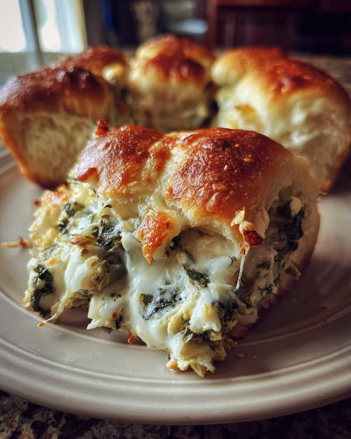 Cheesy Spinach Artichoke Dip Sliders (Party Snack Mashup) - detail 2