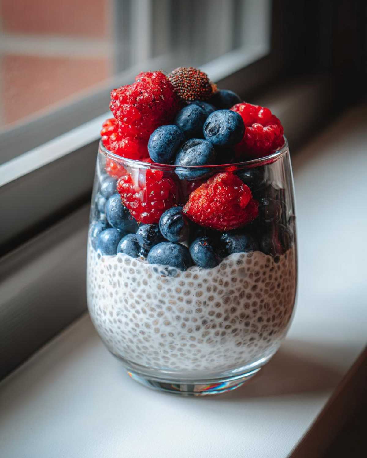 Chia Pudding Parfait with Berries (Meal Prep Breakfast Treat) - detail 4