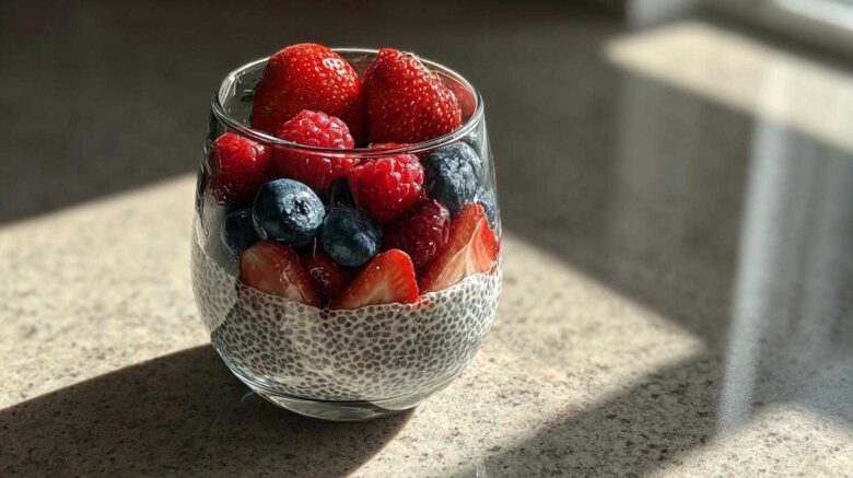Chia Pudding Parfait with Berries (Meal Prep Breakfast Treat)