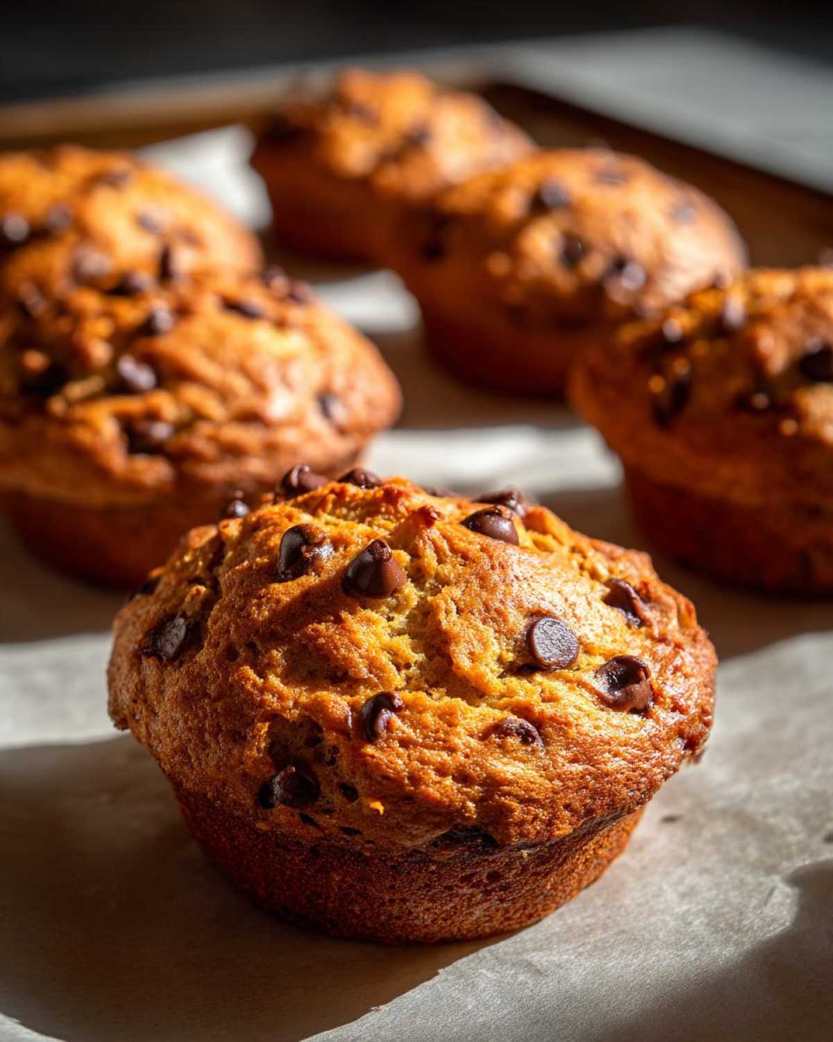Chocolate Chip Banana Bread Muffin Tops (Snackable Muffin Hack) - detail 1