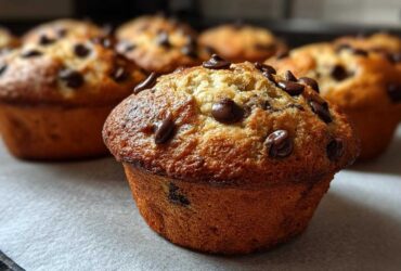 Chocolate Chip Banana Bread Muffin Tops (Snackable Muffin Hack)