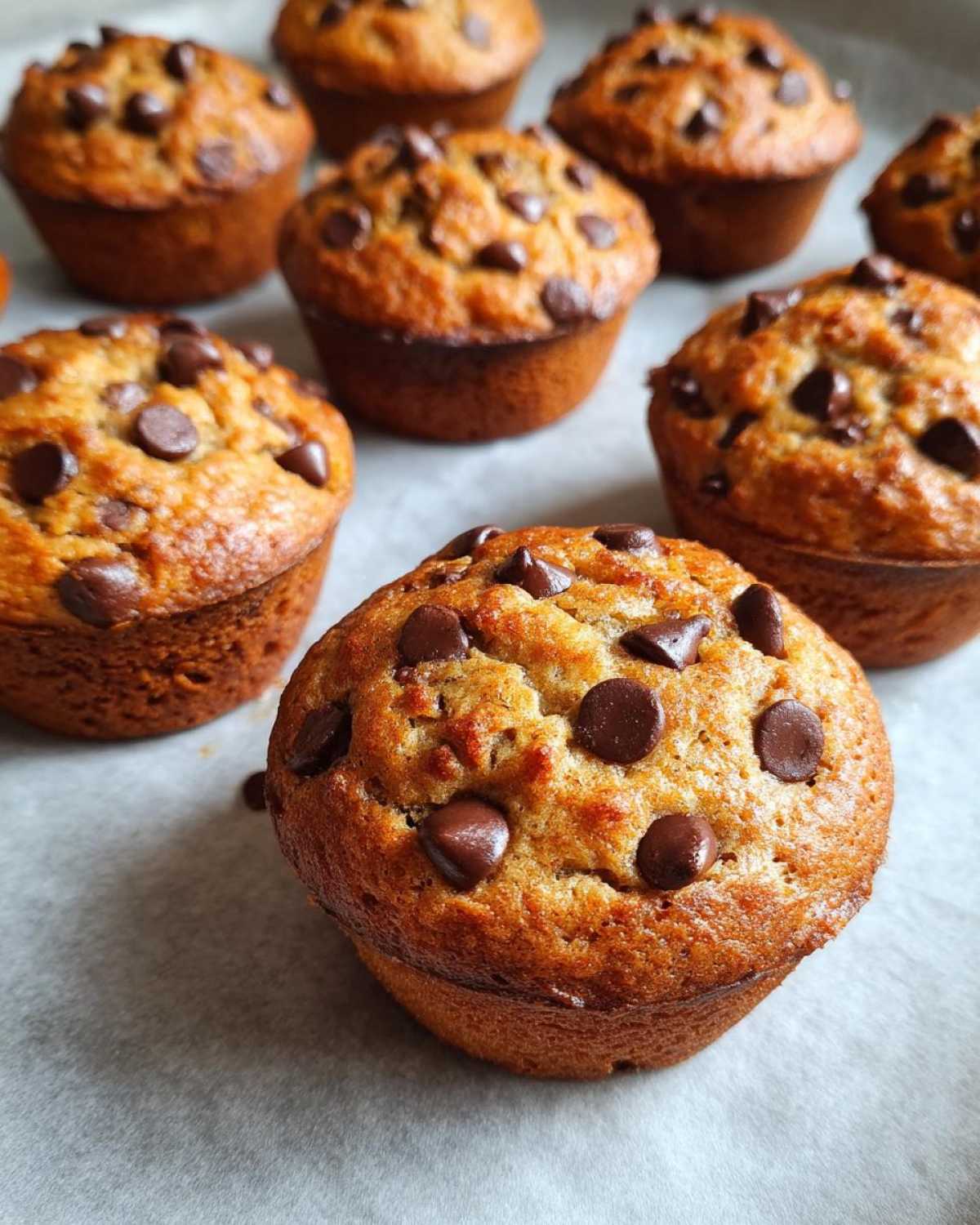 Chocolate Chip Banana Bread Muffin Tops (Snackable Muffin Hack) - detail 4