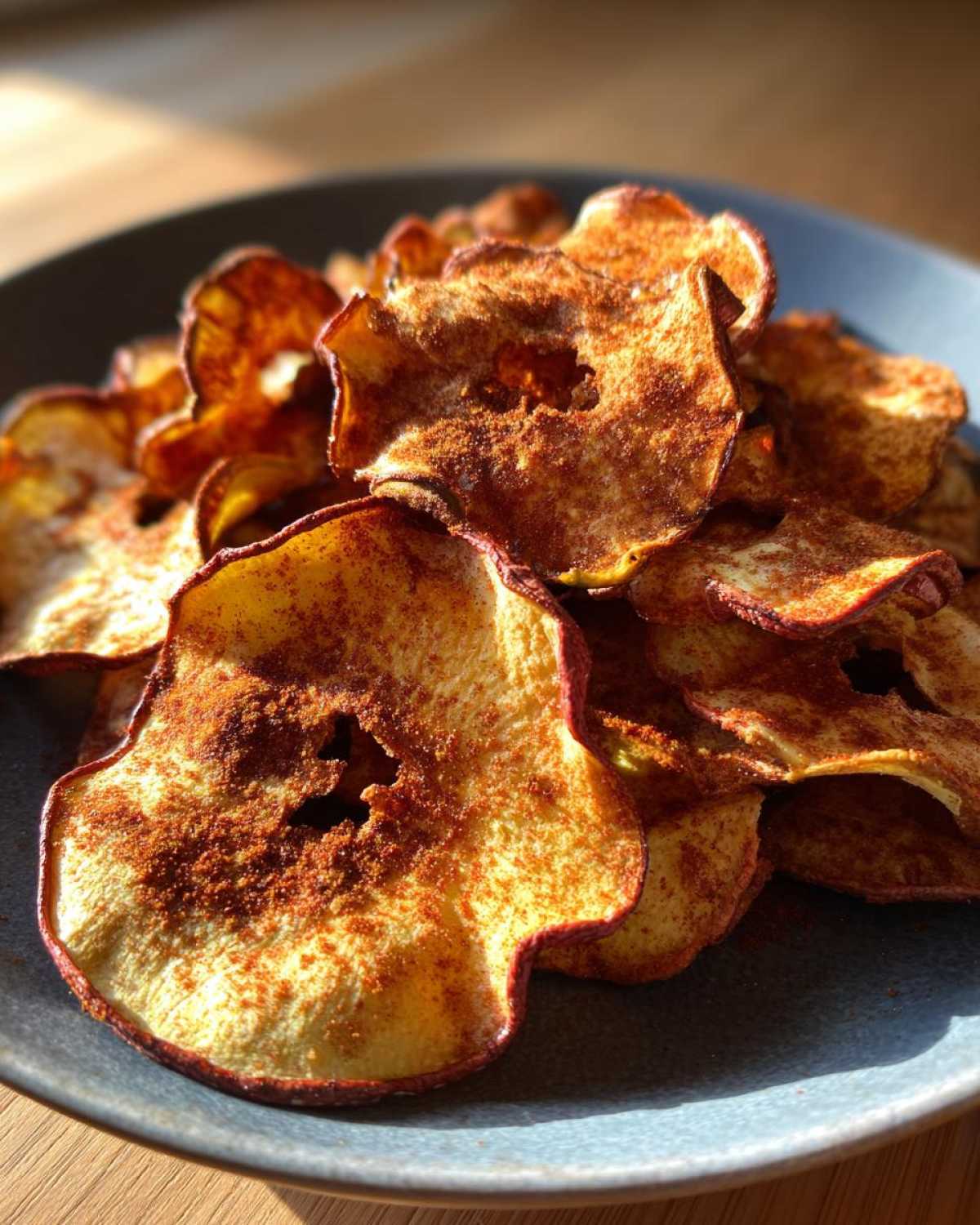 Cinnamon Apple Chips (Oven-Baked Healthy Crunch) - detail 4
