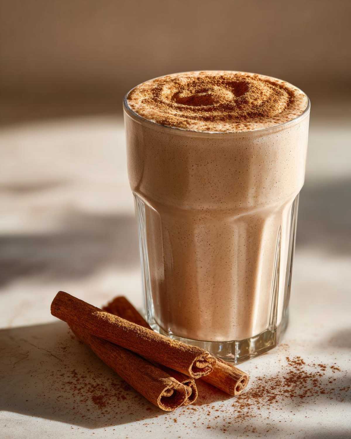 Cinnamon Roll Protein Shake (Healthy Dessert for Breakfast) - detail 2