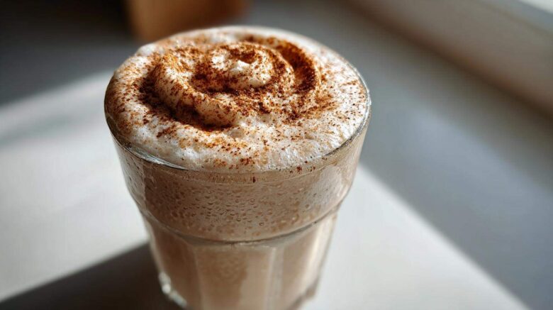 Cinnamon Roll Protein Shake (Healthy Dessert for Breakfast)