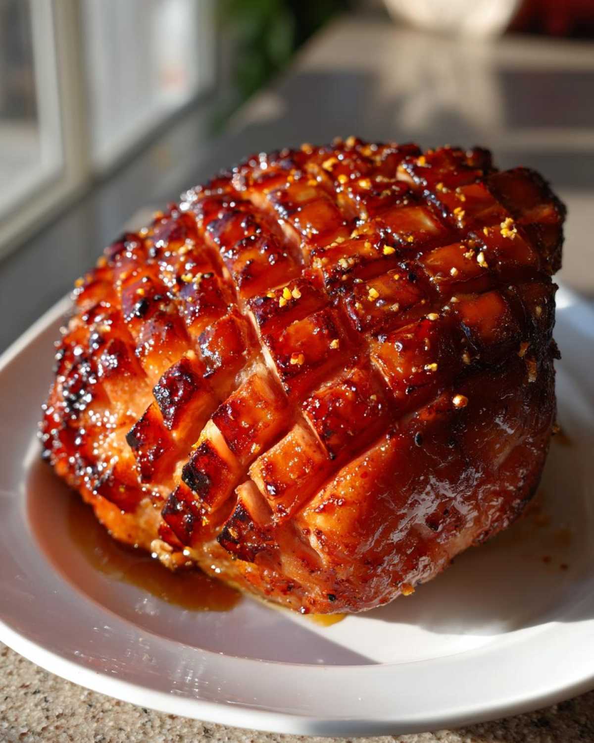 Cranberry Orange Glazed Ham (Christmas Dinner Centerpiece) - detail 1