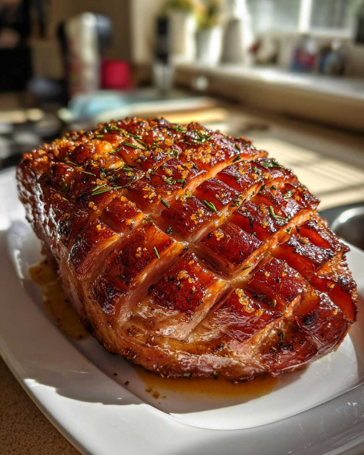 Cranberry Orange Glazed Ham (Christmas Dinner Centerpiece) - detail 3
