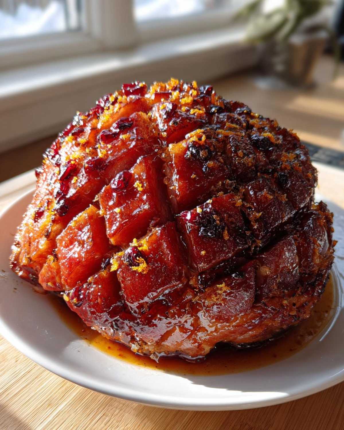 Cranberry Orange Glazed Ham (Christmas Dinner Centerpiece) - detail 4