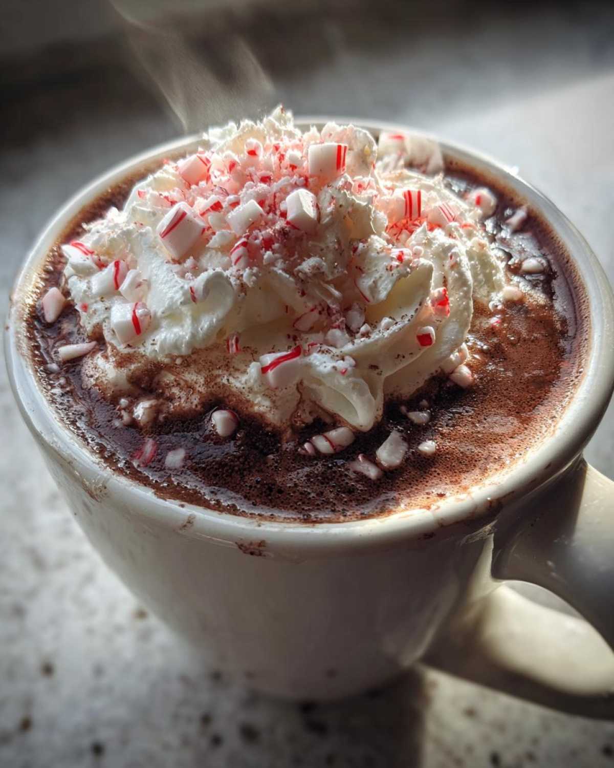 Creamy Peppermint Hot Chocolate (Christmas in a Cup) - detail 1