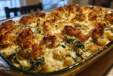 Creamy Spinach Artichoke Chicken Casserole (Crowd-Pleasing Comfort)