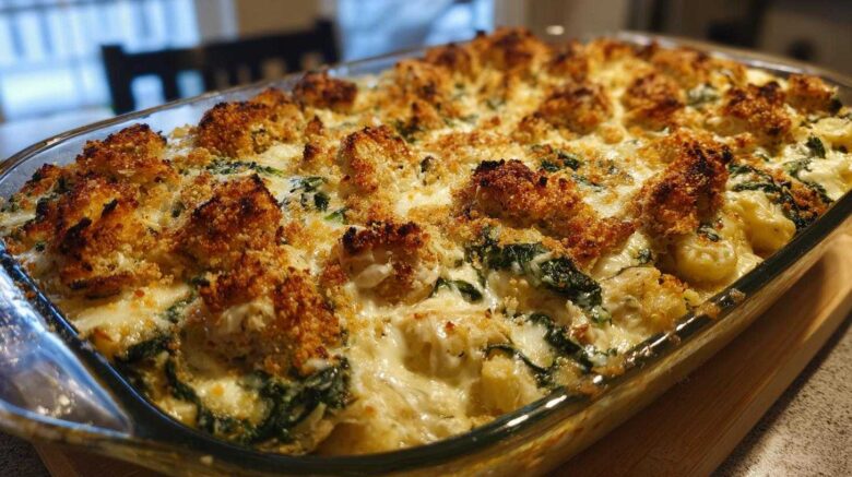 Creamy Spinach Artichoke Chicken Casserole (Crowd-Pleasing Comfort)