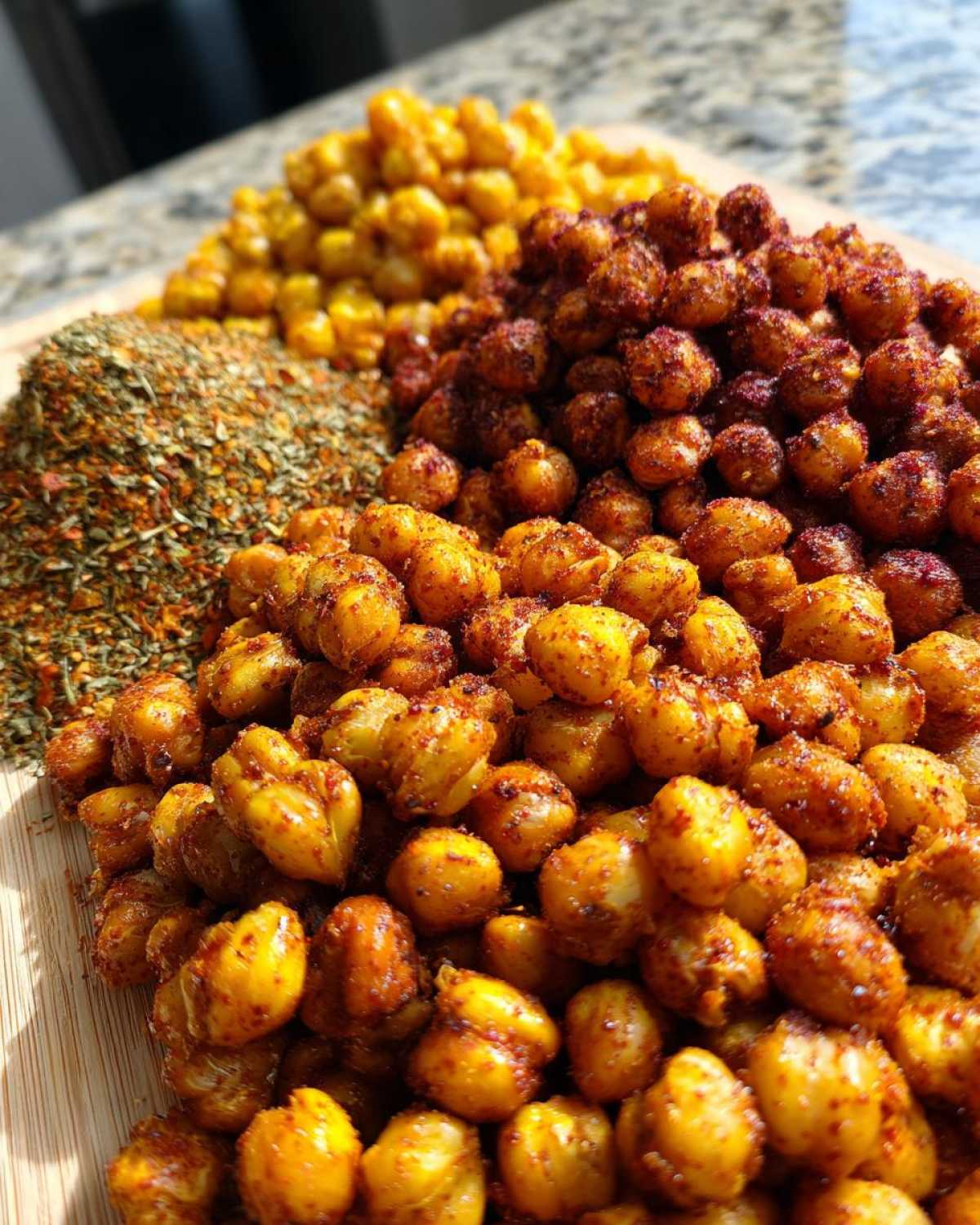 Crunchy Roasted Chickpeas 3 Ways (Healthy Snack Attack) - detail 1