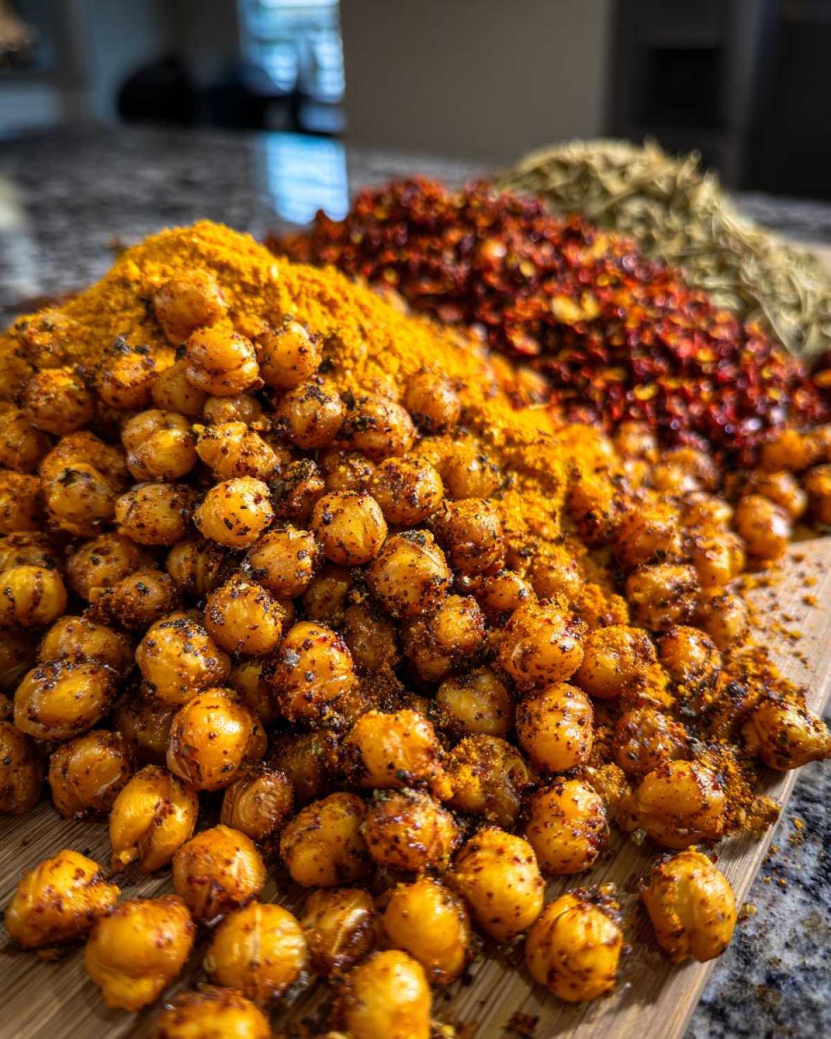 Crunchy Roasted Chickpeas 3 Ways (Healthy Snack Attack) - detail 2