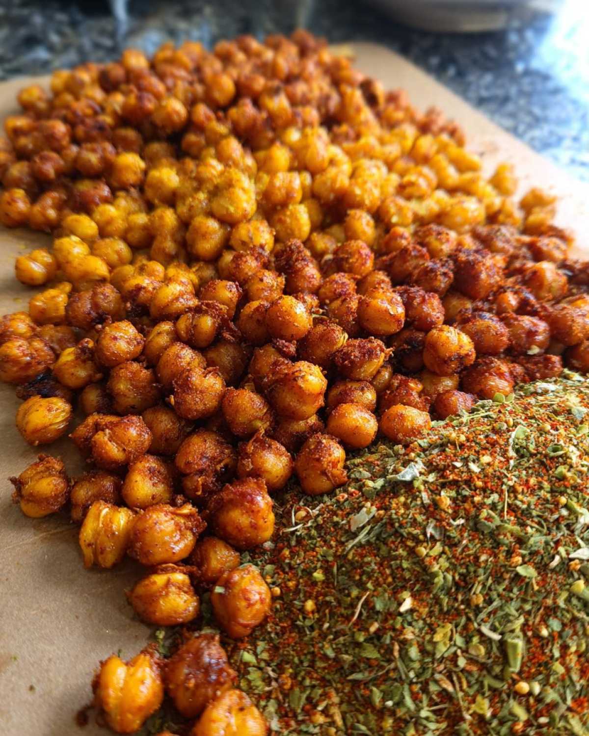 Crunchy Roasted Chickpeas 3 Ways (Healthy Snack Attack) - detail 3