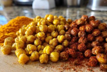 Crunchy Roasted Chickpeas 3 Ways (Healthy Snack Attack)