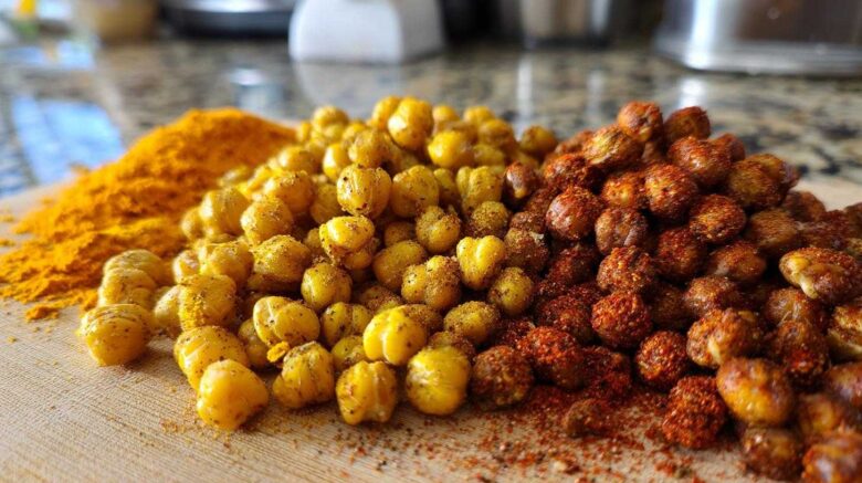 Crunchy Roasted Chickpeas 3 Ways (Healthy Snack Attack)