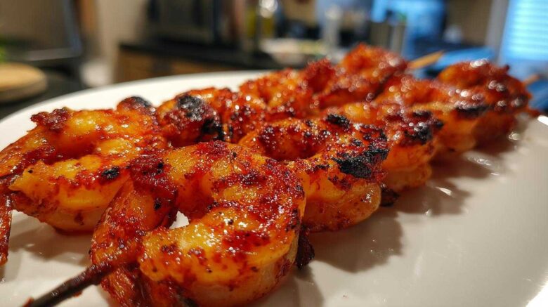 Firecracker Shrimp Skewers (Summer Party Appetizer with a Kick)