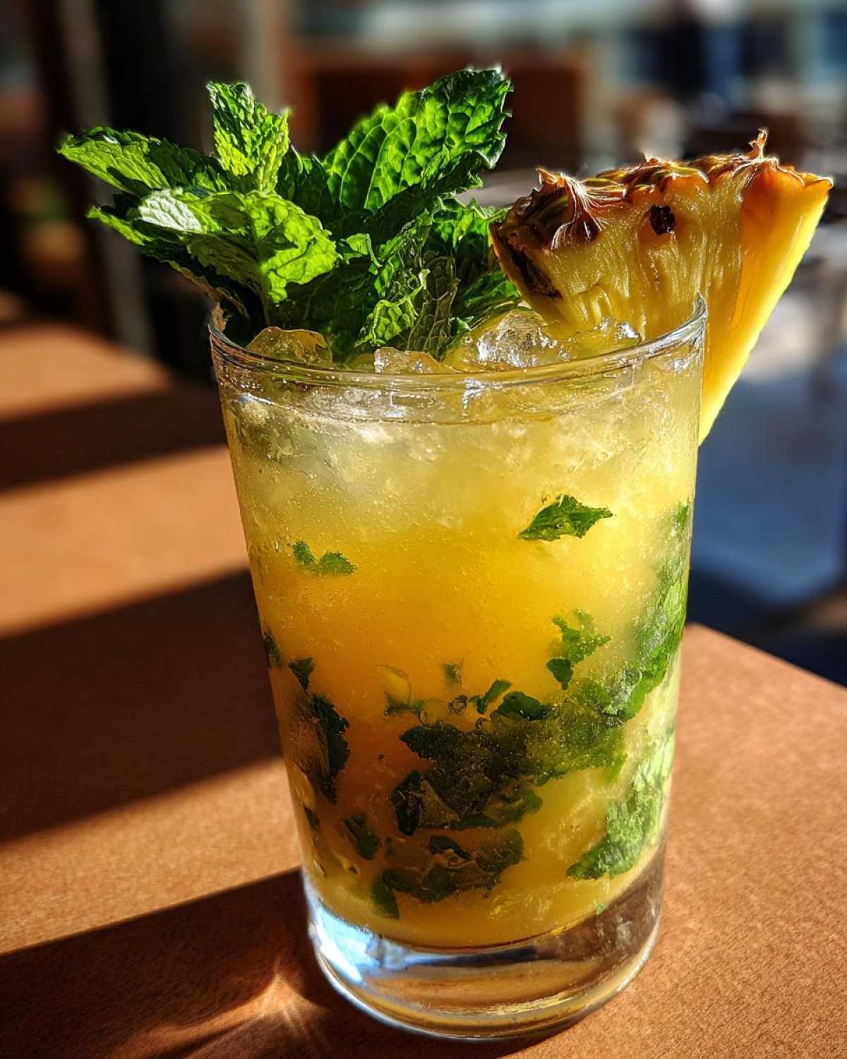 Fresh Pineapple Mojito (Tropical Cocktail Crowd-Pleaser) - detail 1