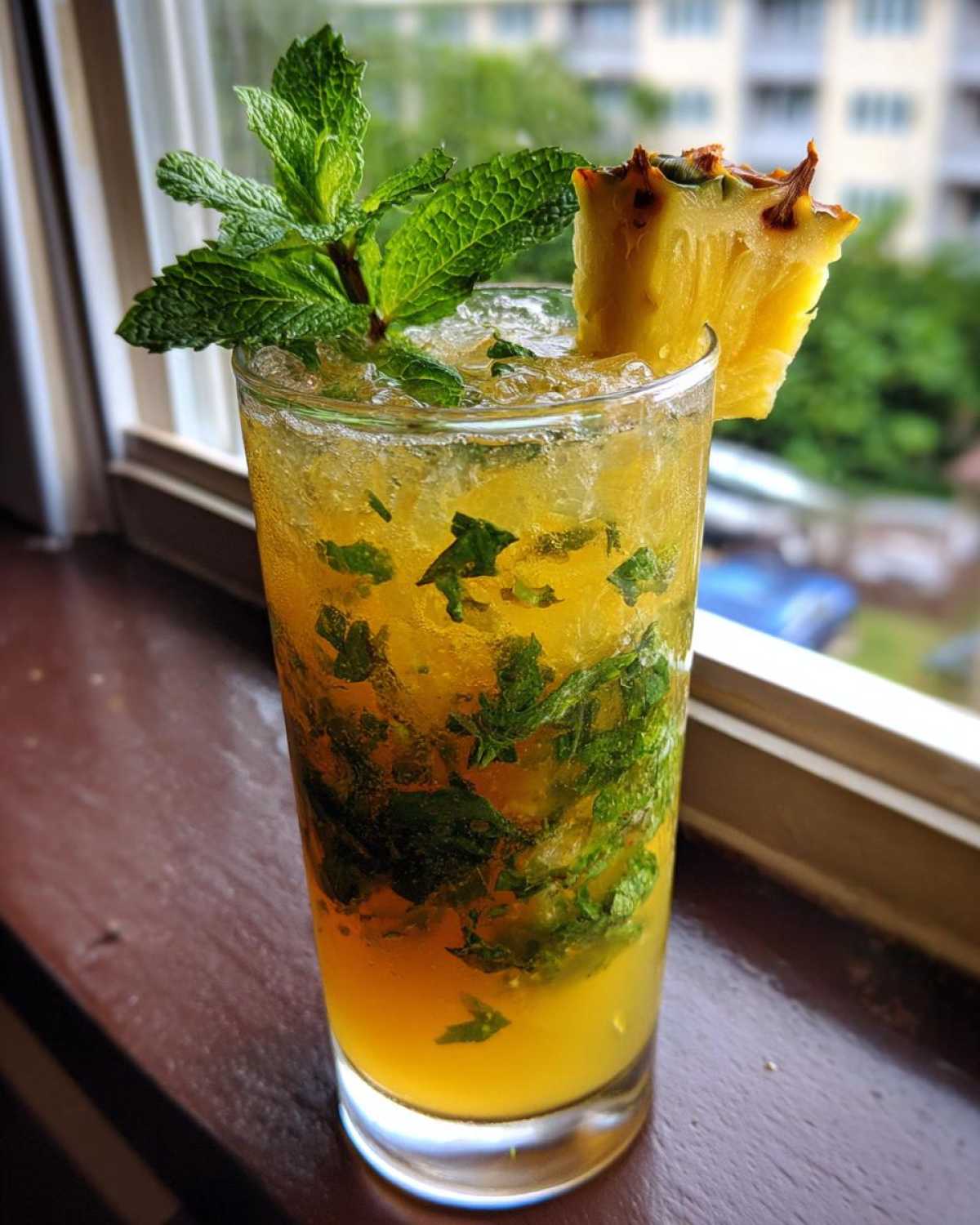 Fresh Pineapple Mojito (Tropical Cocktail Crowd-Pleaser) - detail 2