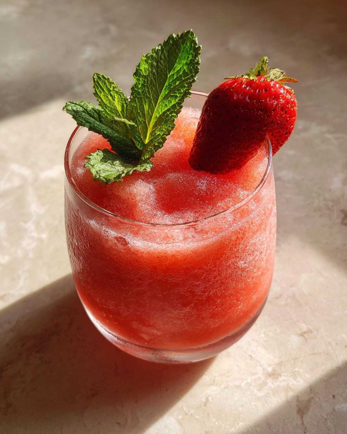 Frozen Strawberry Rosé Slushie (Frosé Done Right) - detail 2