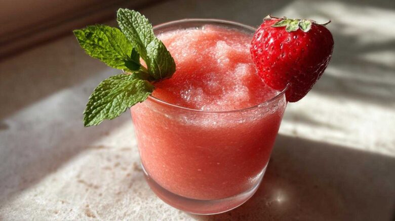Frozen Strawberry Rosé Slushie (Frosé Done Right)