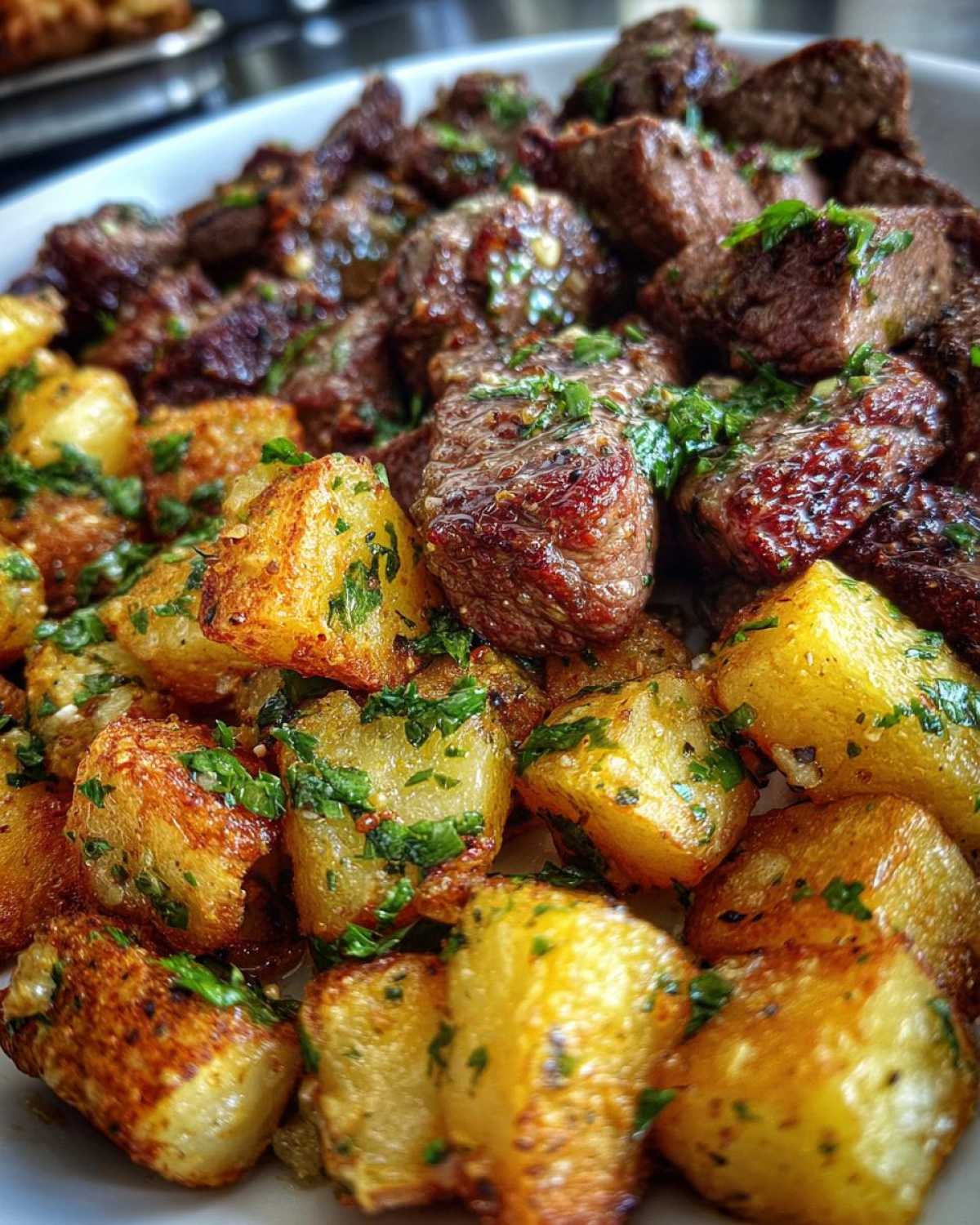Garlic Butter Steak Bites with Crispy Potatoes (Better Than Steakhouse) - detail 1