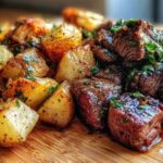 Garlic Butter Steak Bites with Crispy Potatoes (Better Than Steakhouse)