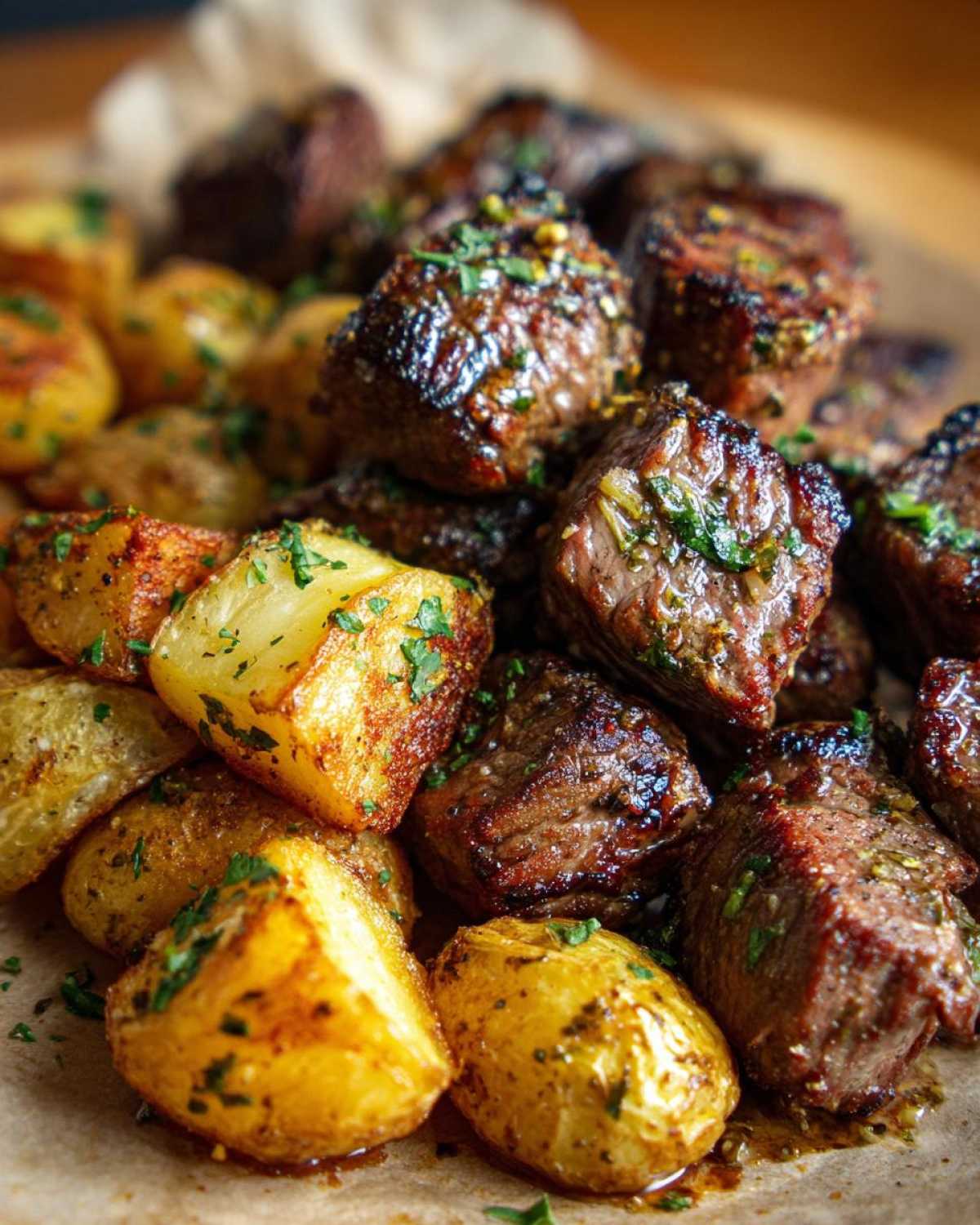 Garlic Butter Steak Bites with Crispy Potatoes (Better Than Steakhouse) - detail 2