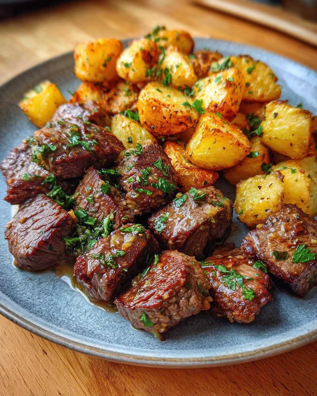 Garlic Butter Steak Bites with Crispy Potatoes (Better Than Steakhouse) - detail 3