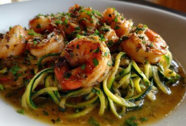 Garlic Shrimp Scampi Zoodles (Keto Weeknight Delight)