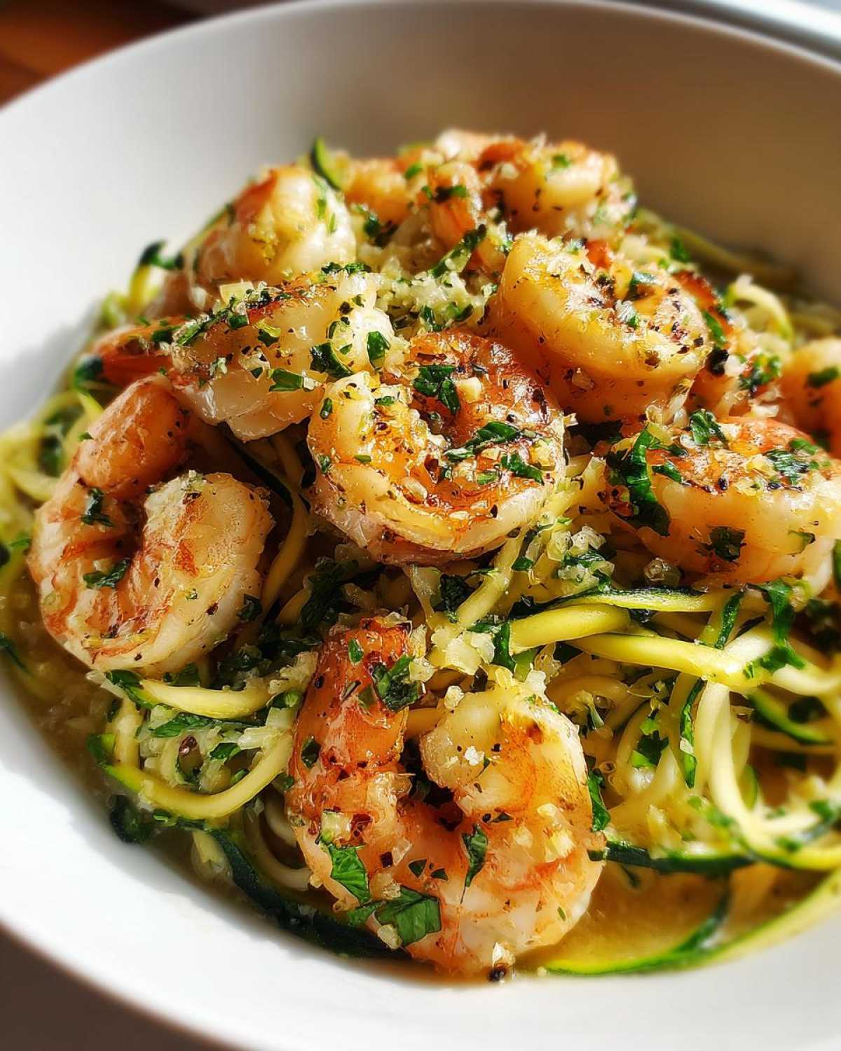 Garlic Shrimp Scampi Zoodles (Keto Weeknight Delight) - detail 4