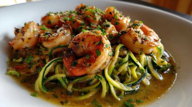 Garlic Shrimp Scampi Zoodles (Keto Weeknight Delight)