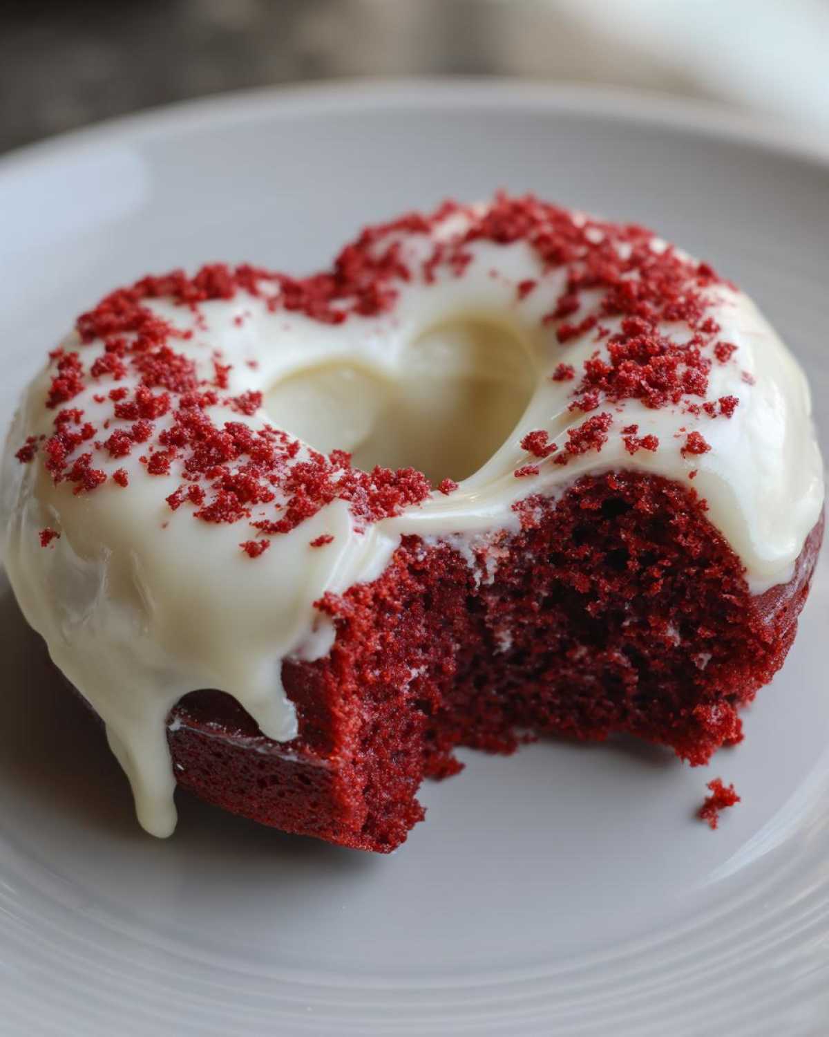 Heart-Shaped Red Velvet Donuts (Adorable Valentine’s Treat) - detail 3