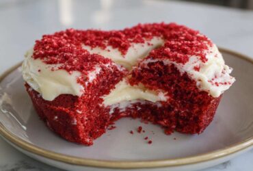 Heart-Shaped Red Velvet Donuts (Adorable Valentine’s Treat)
