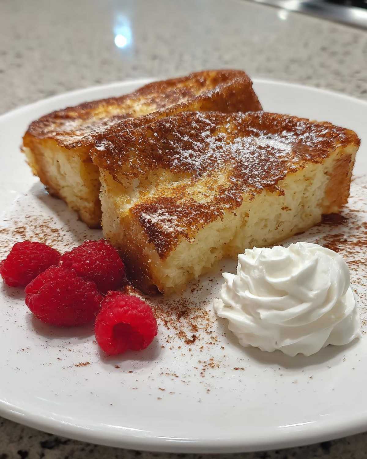 Heavenly Angel Food Cake French Toast (Brunch Dessert Mashup) - detail 1