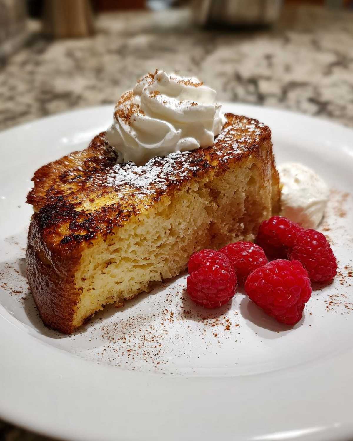 Heavenly Angel Food Cake French Toast (Brunch Dessert Mashup) - detail 3