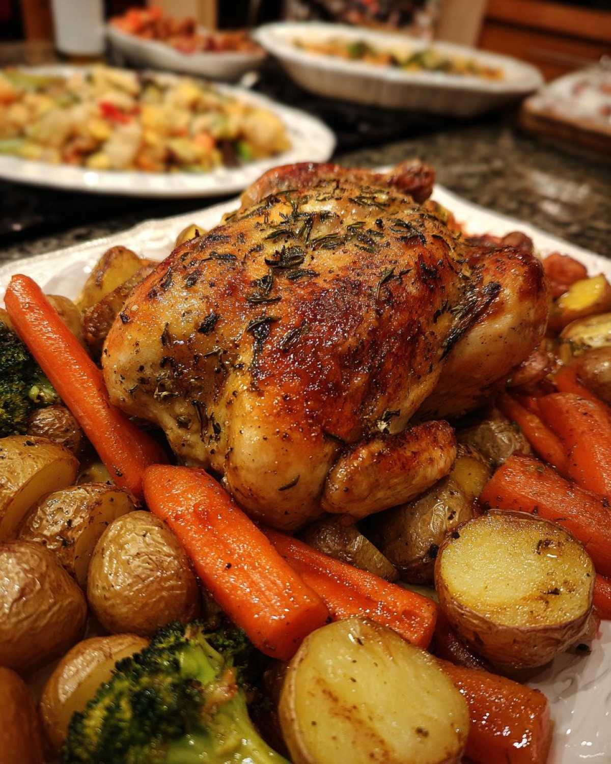 Herb-Roasted Chicken & Vegetables (Sunday Dinner Made Easy) - detail 1