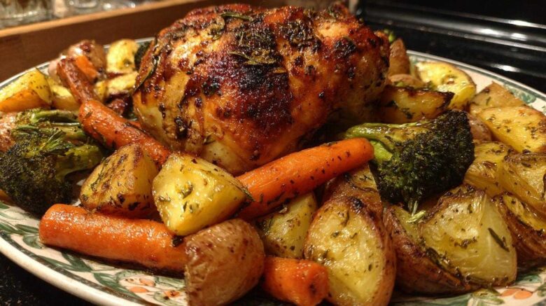 Herb-Roasted Chicken & Vegetables (Sunday Dinner Made Easy)
