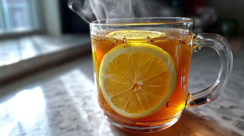 Hot Honey Lemon Toddy (Soothe Your Soul Winter Drink)