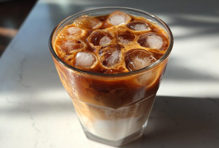 Iced Vanilla Oat Milk Latte (Dairy-Free Coffeehouse Copycat)