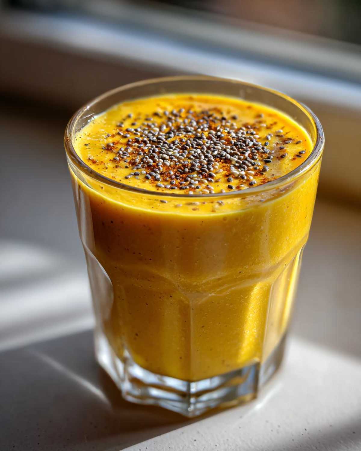 Immune-Boosting Turmeric Ginger Smoothie (Feel-Good Breakfast Drink) - detail 1