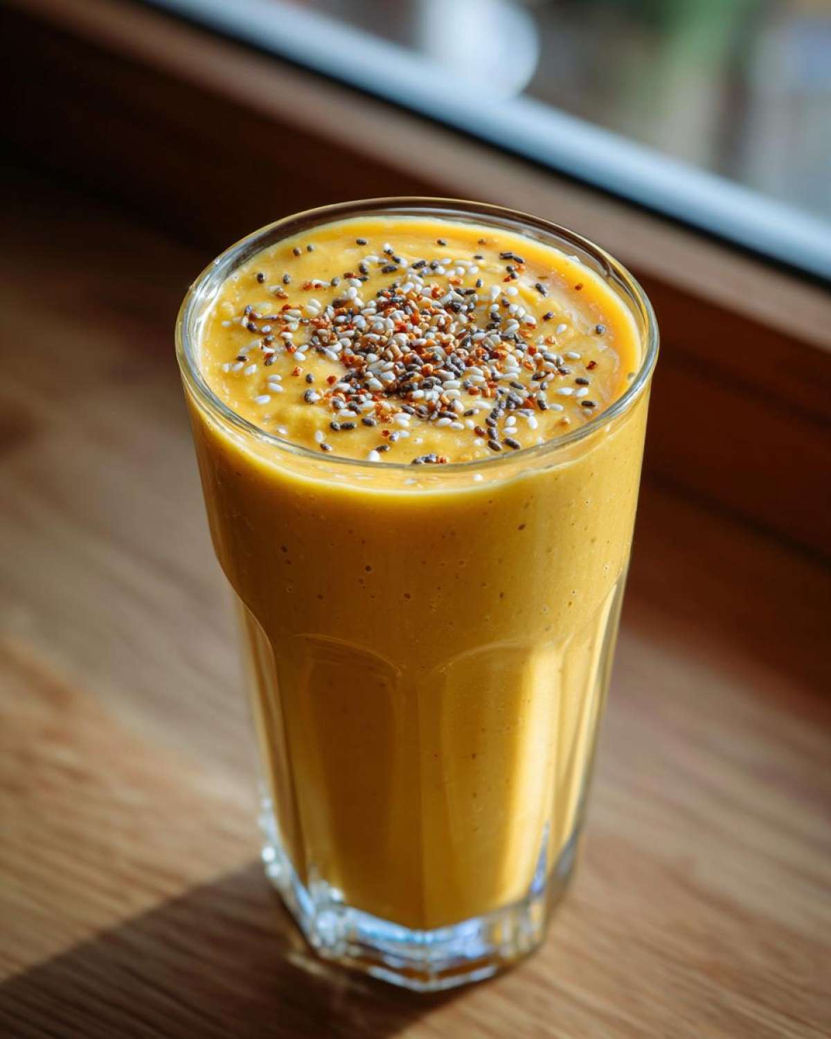 Immune-Boosting Turmeric Ginger Smoothie (Feel-Good Breakfast Drink) - detail 2