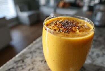 Immune-Boosting Turmeric Ginger Smoothie (Feel-Good Breakfast Drink)