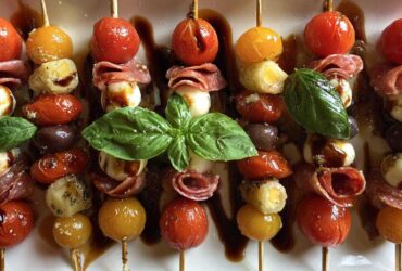 Italian Antipasto Skewers (No-Cook Party Snack on a Stick)
