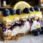 Lemon Blueberry Icebox Cake (No Bake Summer Dream)