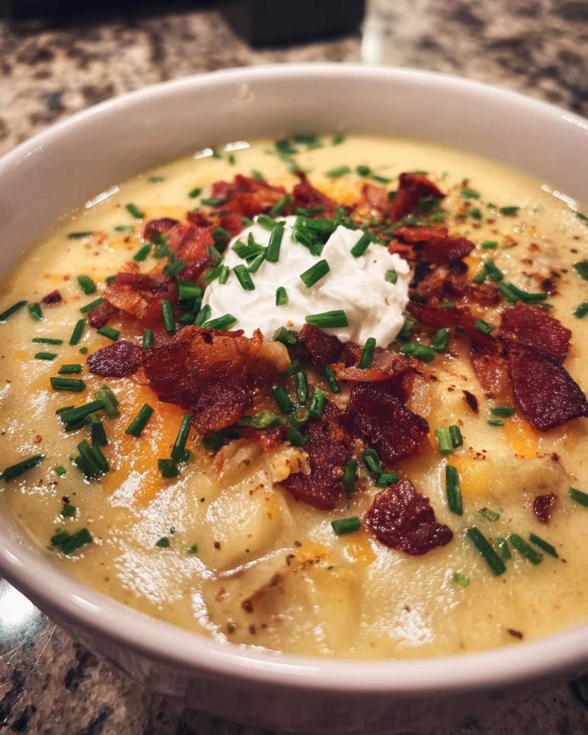 Loaded Baked Potato Soup (All the Toppings Included) - detail 1